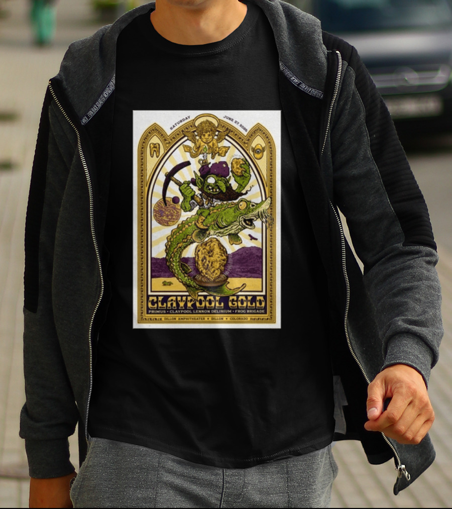 Primus Claypool Lennon Delirium Frog Brigade Dillon Amphitheater June 27 2026 T-Shirt