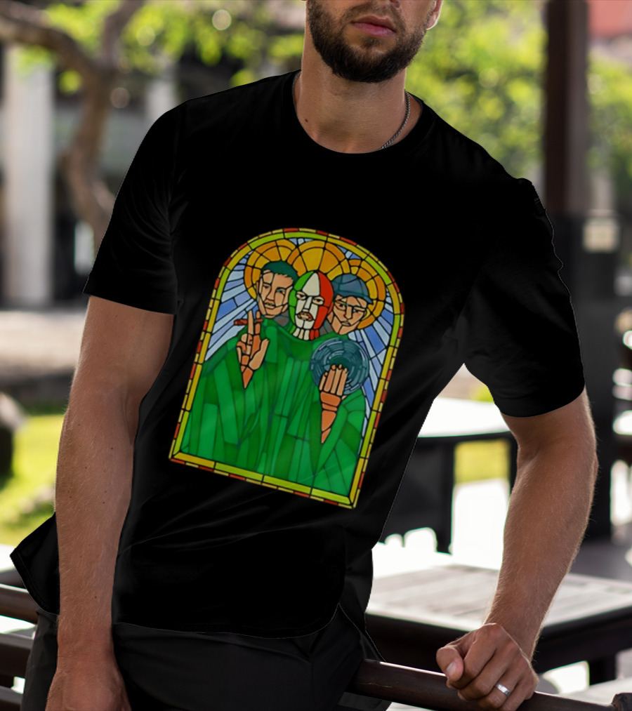Conor McGregor Khabib Nurmagomedov Dustin Poirier MMA Ultimate Fighting Stained Glass T-Shirt