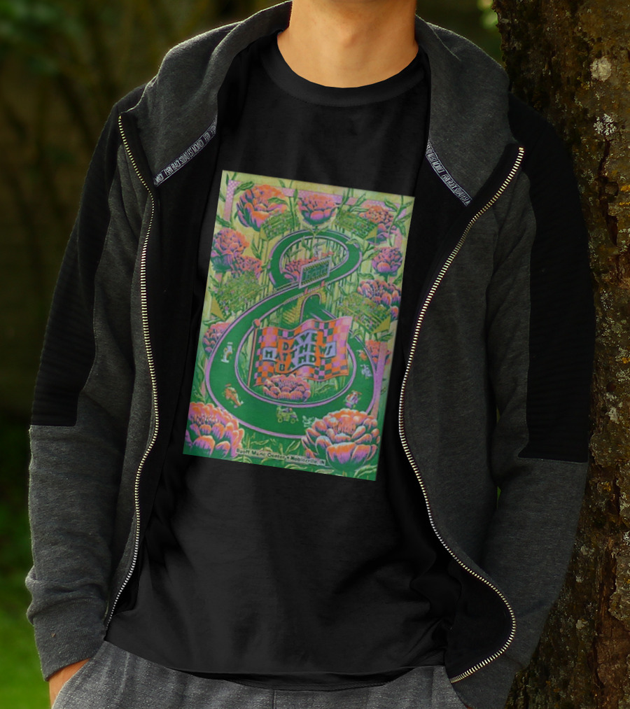 Dave Matthews Band Jun 26th 2026 Ruoff Music Center Noblesville IN Vibrant With Floral And Racing T-Shirt