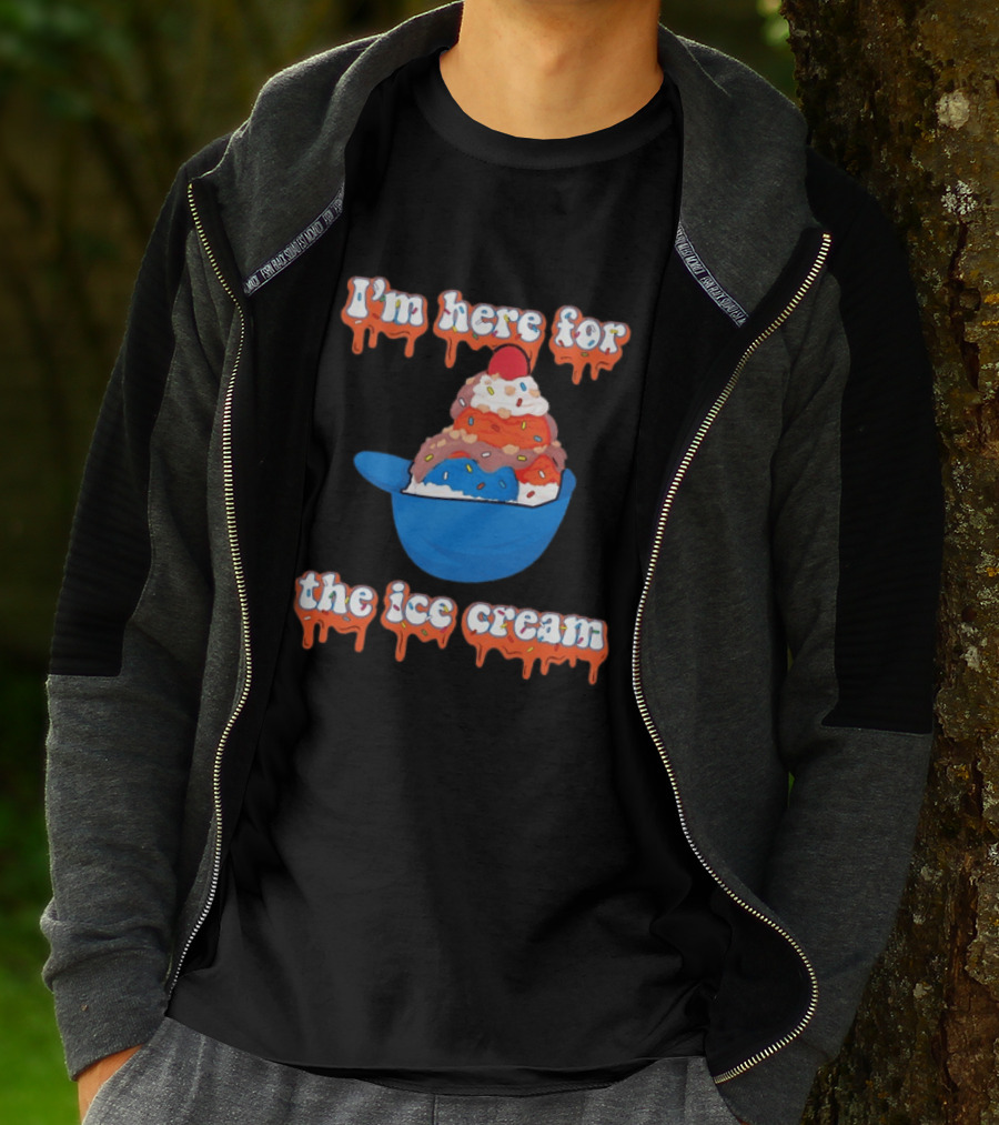 I'm Here For The Ice Cream New York Mets Baseball T-Shirt