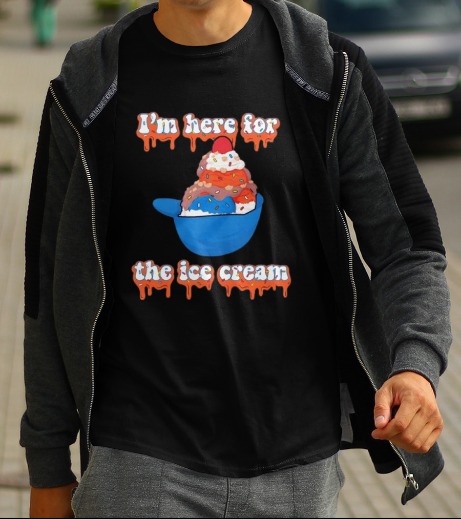 I'm Here For The Ice Cream New York Mets Baseball T-Shirt