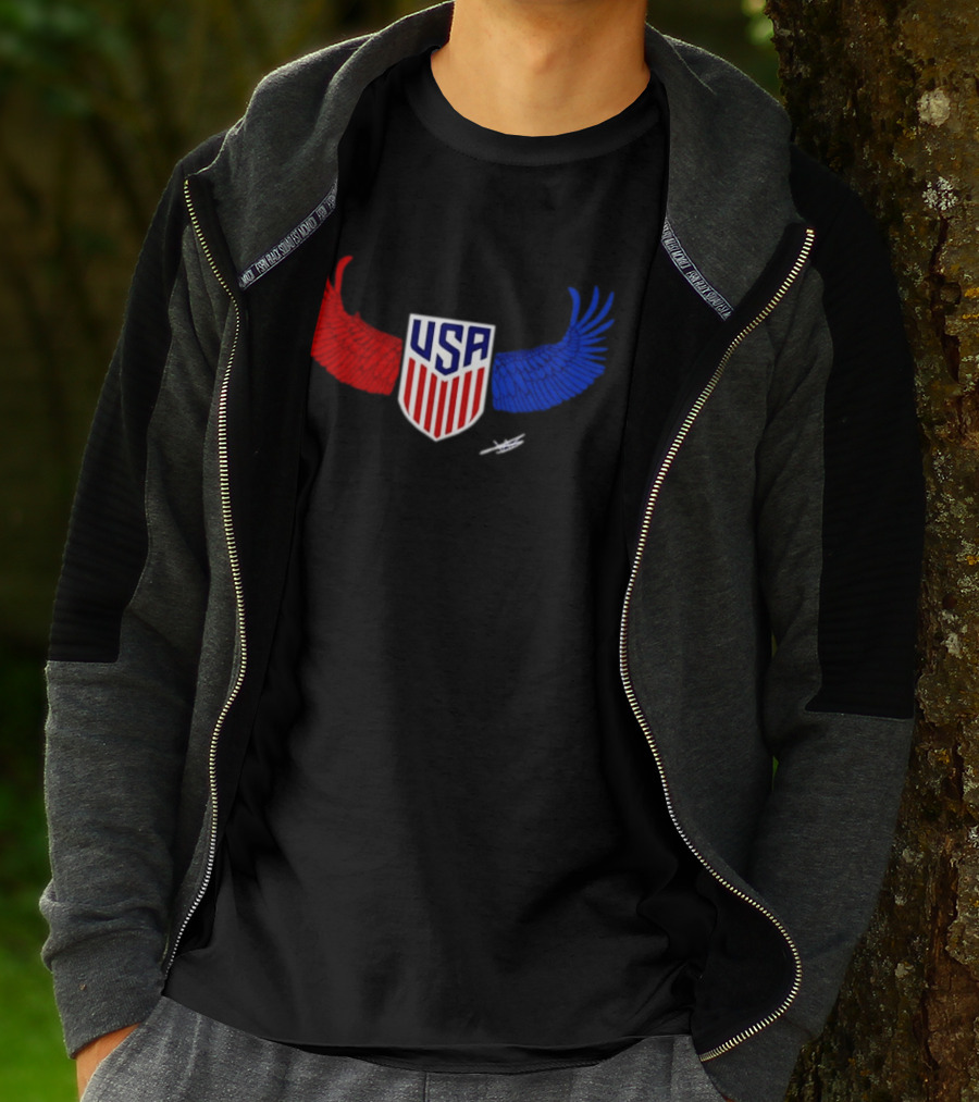USA Wings Shield United States Men National Team T-Shirt