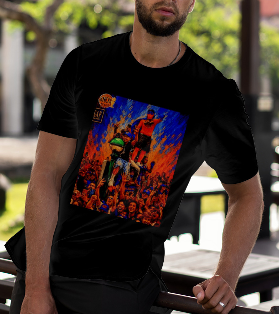Knicks Fans Celebration New York Subway Graffiti Mexico NBA T-Shirt