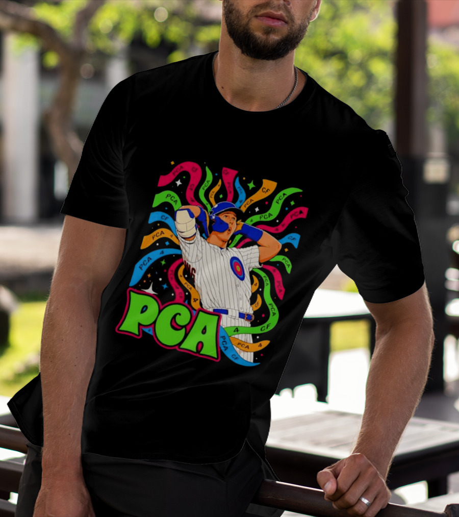 PCA Baseball Player Vibe Retro Style With Cosmic T-Shirt