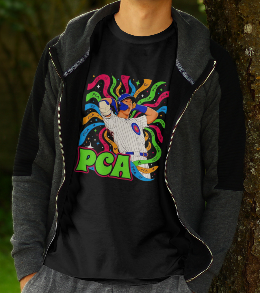 PCA Baseball Player Vibe Retro Style With Cosmic T-Shirt