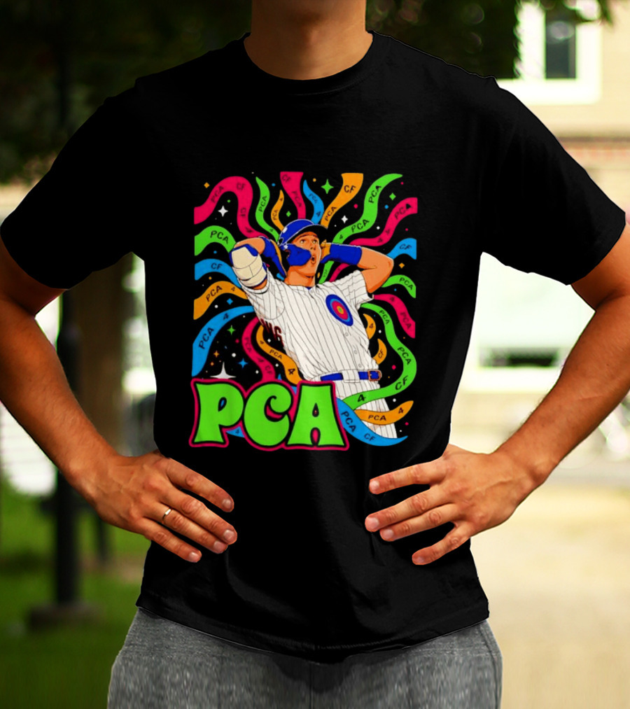 PCA Baseball Player Vibe Retro Style With Cosmic T-Shirt