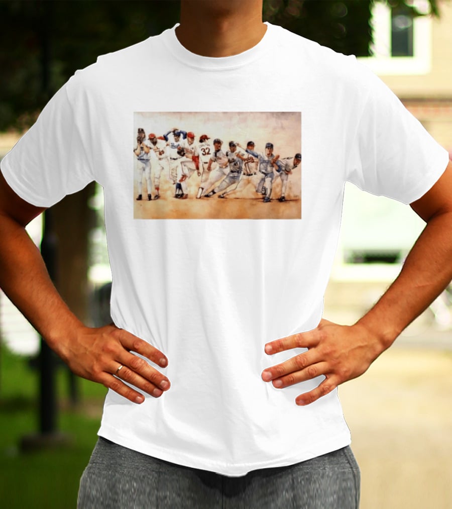 Carlton 32 Philadelphia Baseball Legend MLB Players Painting T-Shirt