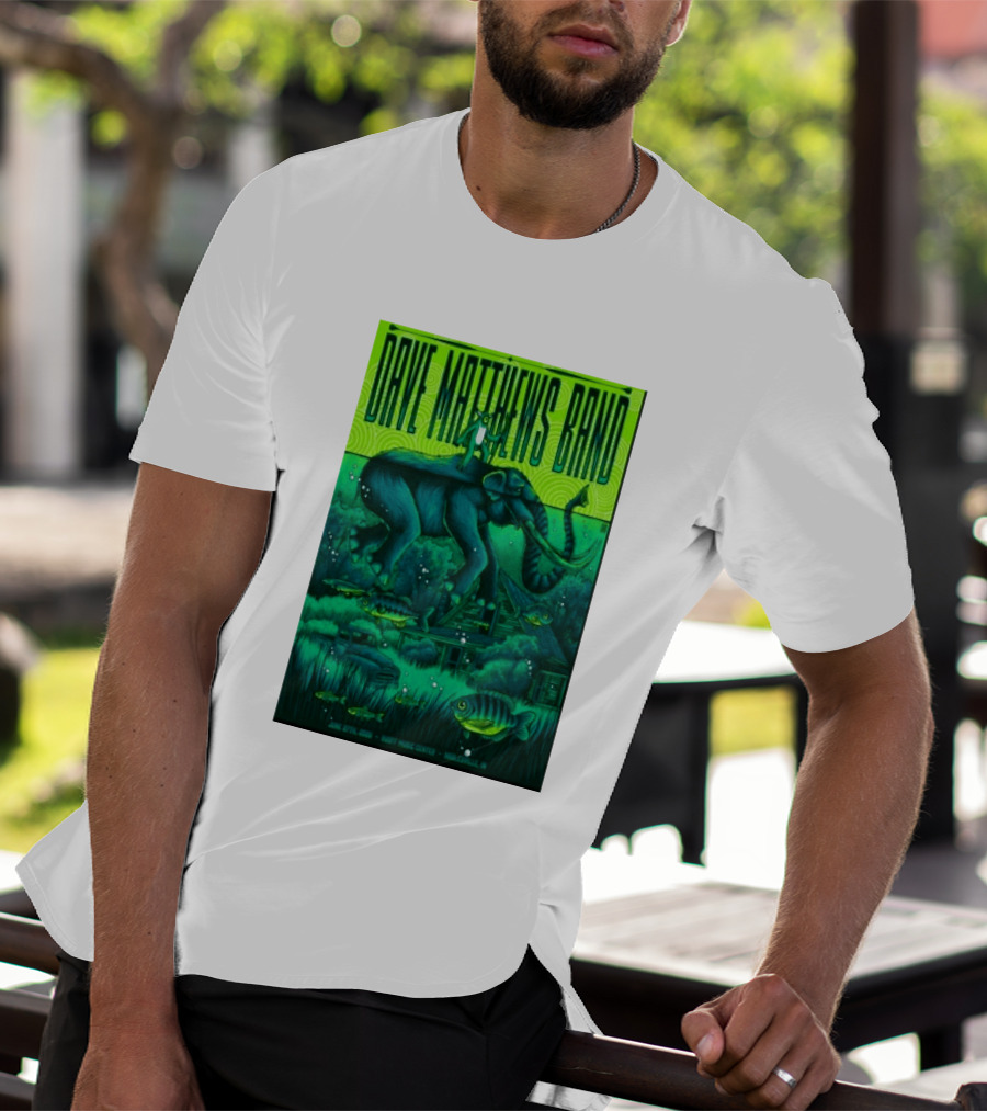 Dave Matthews Band Noblesville IN June 27 2026 Frog Elephant Lillypad Dreamscape T-Shirt