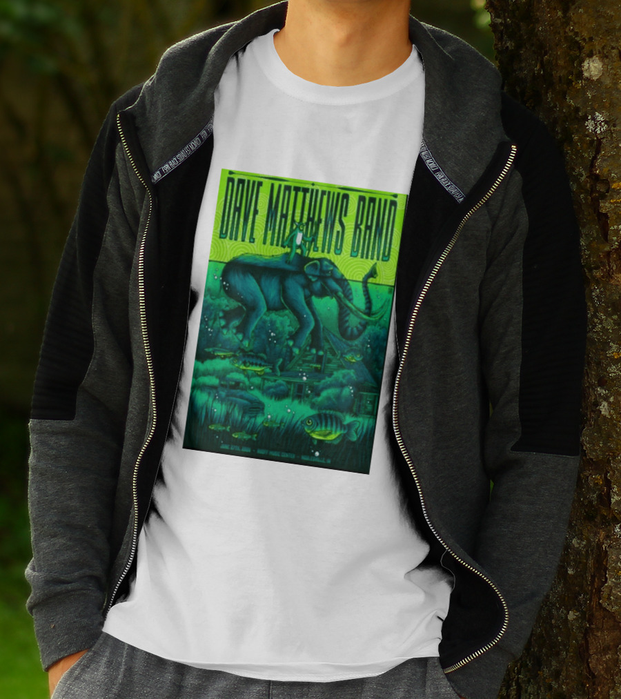 Dave Matthews Band Noblesville IN June 27 2026 Frog Elephant Lillypad Dreamscape T-Shirt