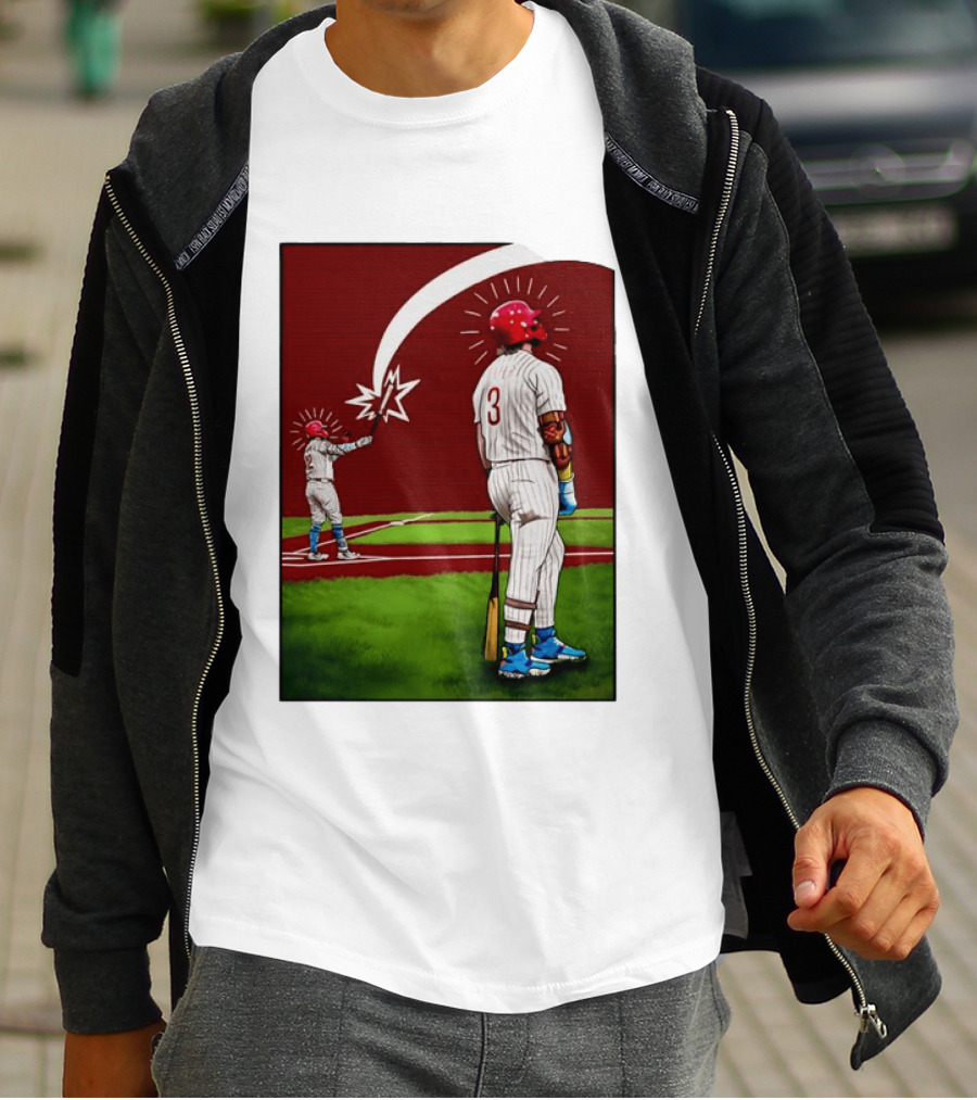 Kyle Schwarber Bryce Harper Philadelphia Phillies MLB Baseball Players T-Shirt