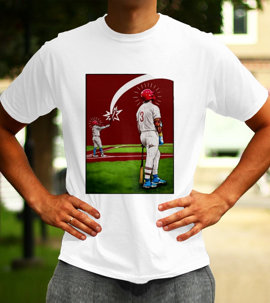 Kyle Schwarber Bryce Harper Philadelphia Phillies MLB Baseball Players T-Shirt