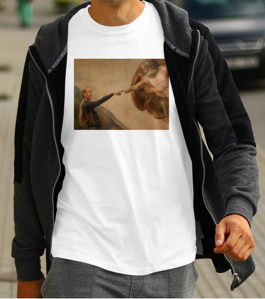 Creation Of Adam Indiana Fever Basketball Player T-Shirt
