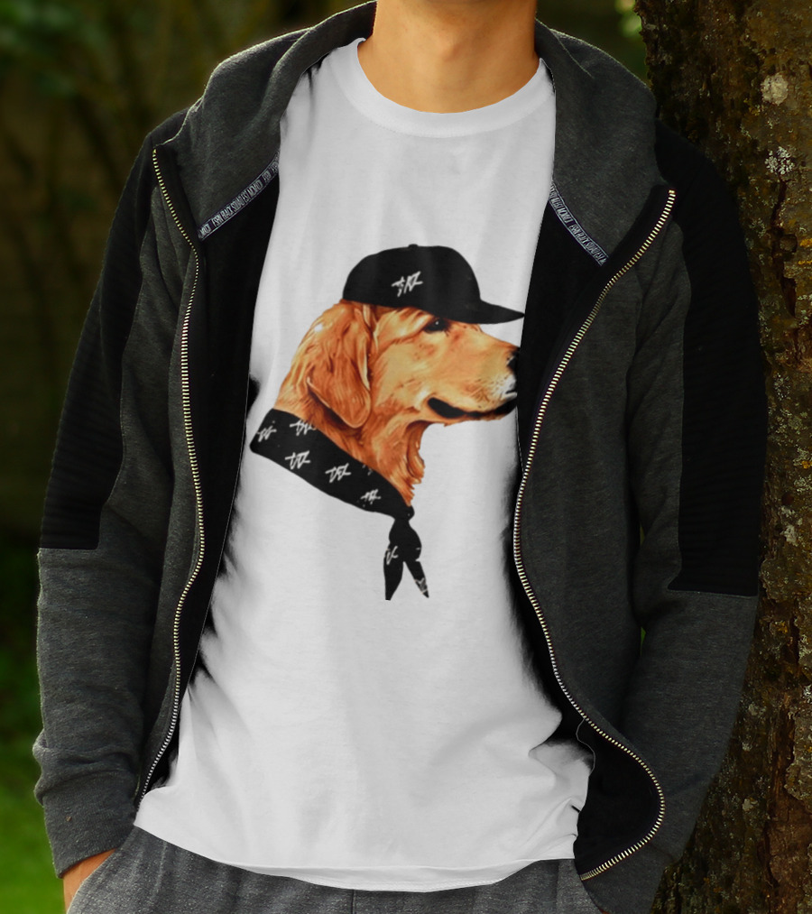 Ashton Kutcher Good Boy Dog Cap Bandana T-Shirt