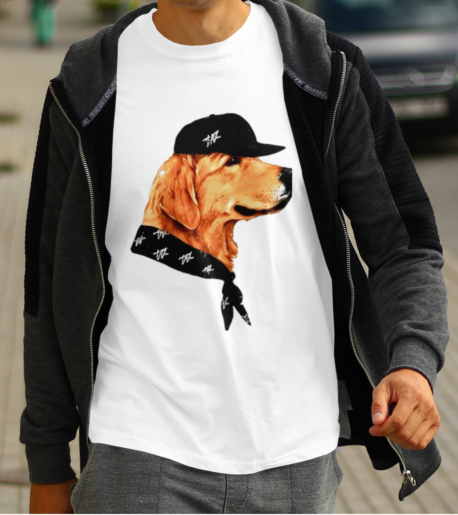 Ashton Kutcher Good Boy Dog Cap Bandana T-Shirt