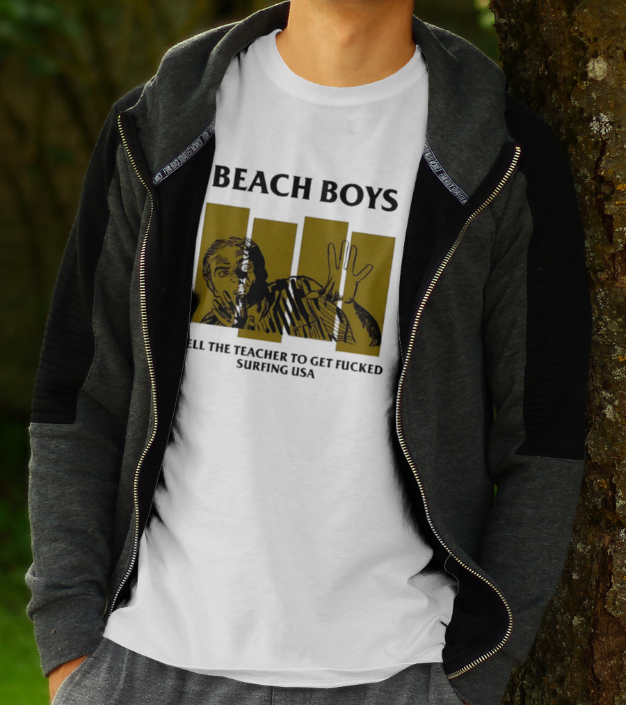 Beach Boys Tell The Teacher To Get Fucked Surfing USA Vintage Comic T-Shirt