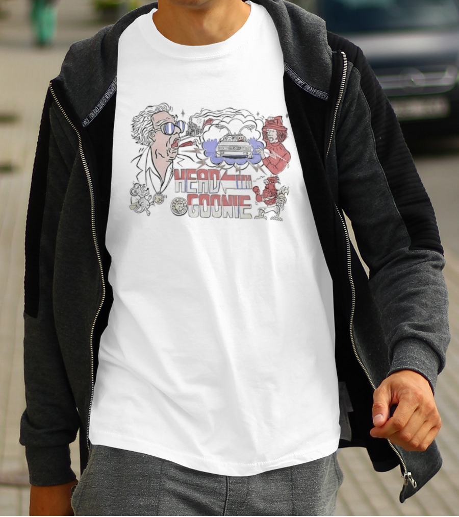 Doc Brown Marty McFly Back To The Future Head Goonie T-Shirt