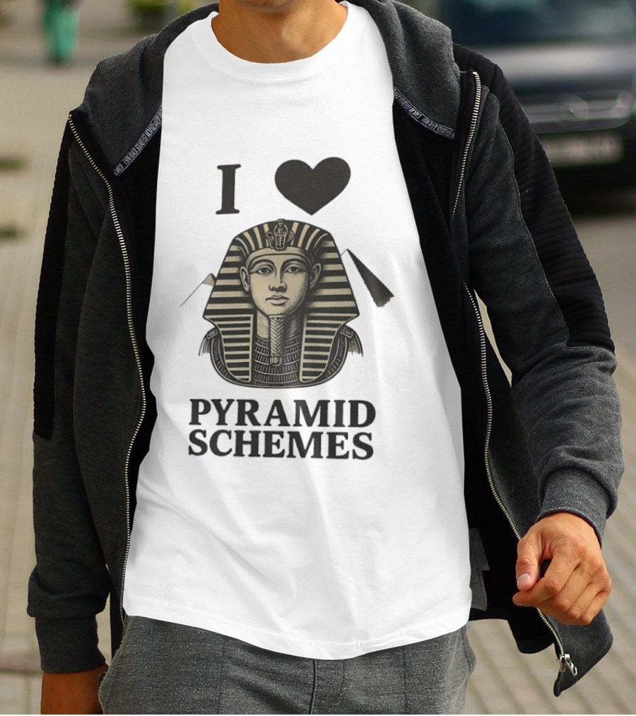I Love Pyramid Schemes Pharaoh Head Egypt T-Shirt
