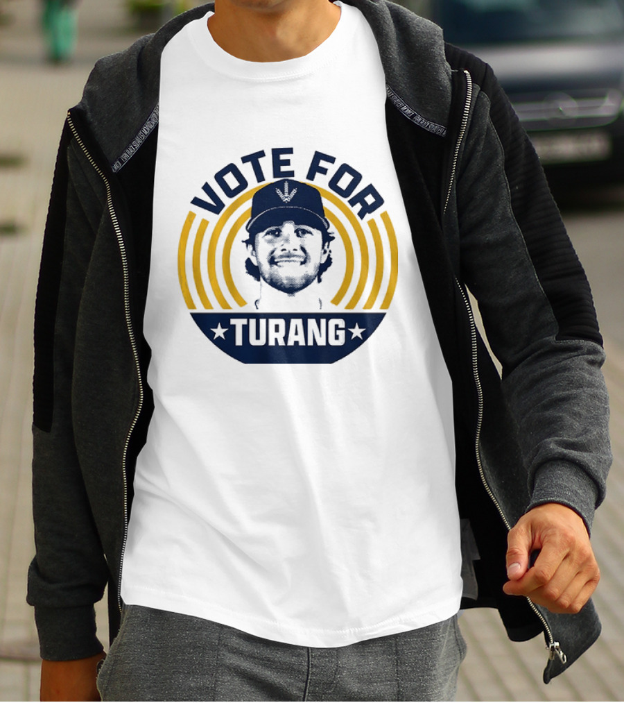 Vote For Brice Turang Milwaukee Brewers Baseball MLB Player T-Shirt