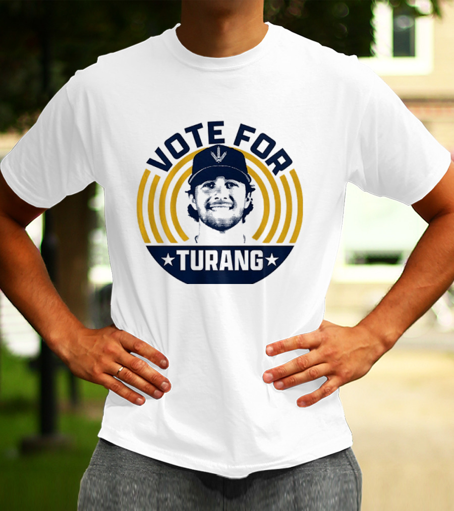 Vote For Brice Turang Milwaukee Brewers Baseball MLB Player T-Shirt
