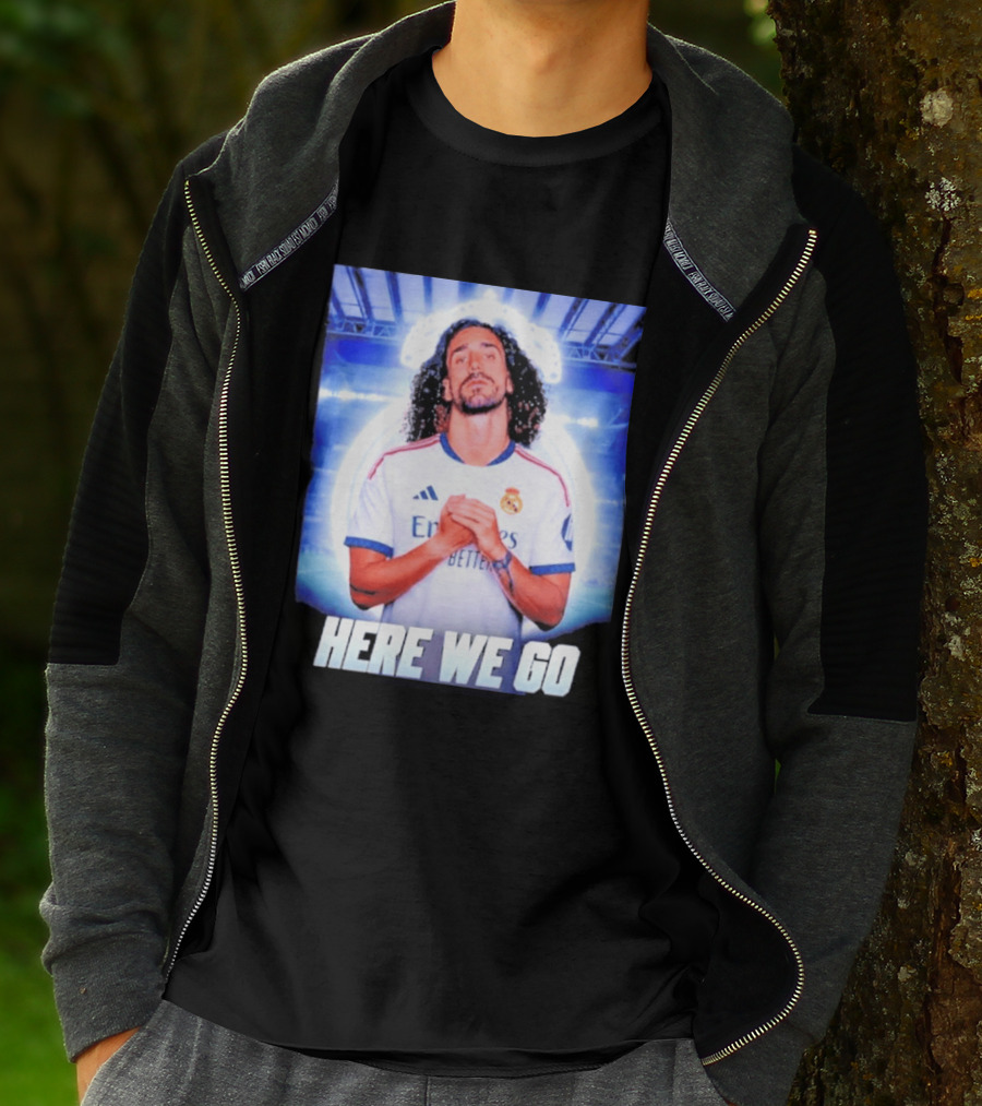 Real Madrid Transfer News Marc Cucurella Here We Go T-Shirt