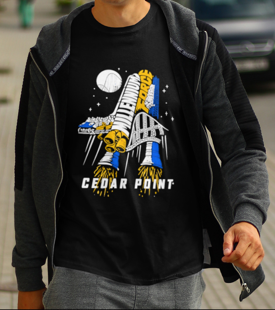 Millennium Force Cedar Point Space Rocket Shuttle Adventure T-Shirt