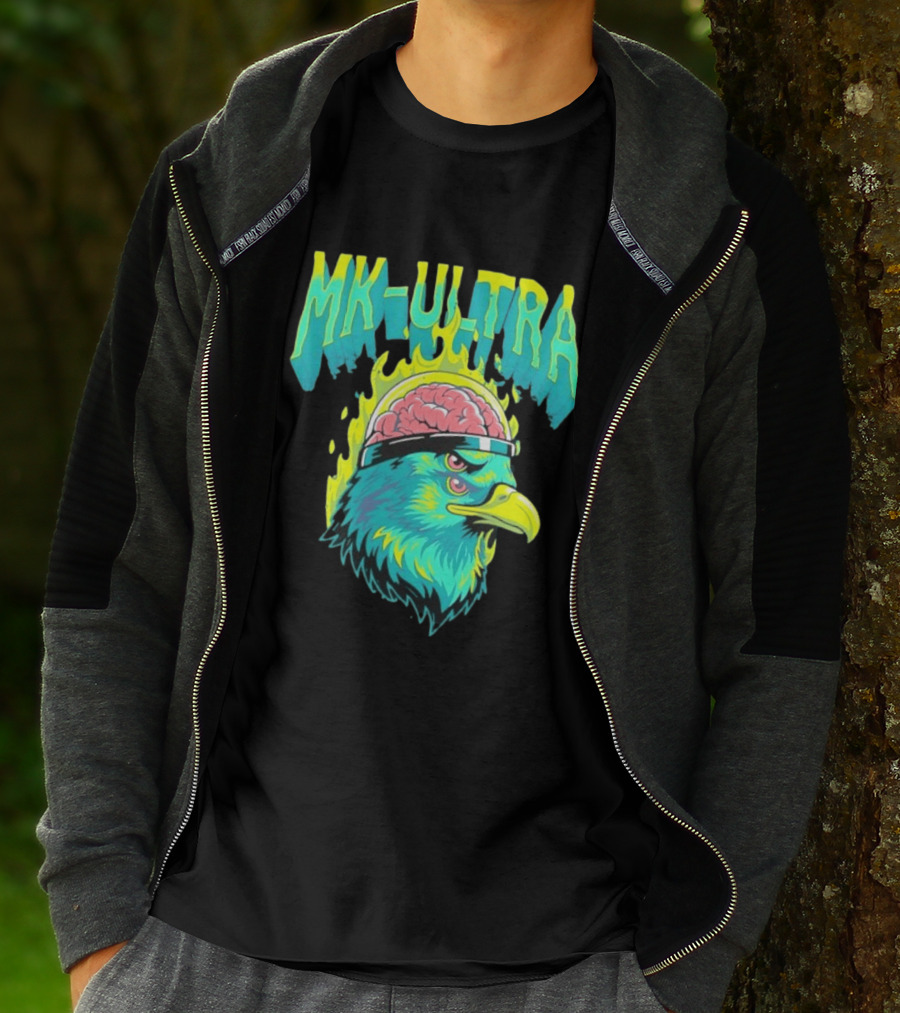 MK Ultra Eagle Brain Helmet T-Shirt