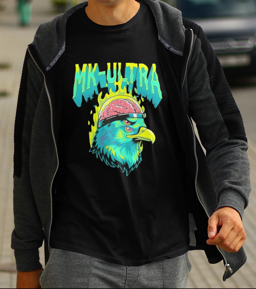 MK Ultra Eagle Brain Helmet T-Shirt