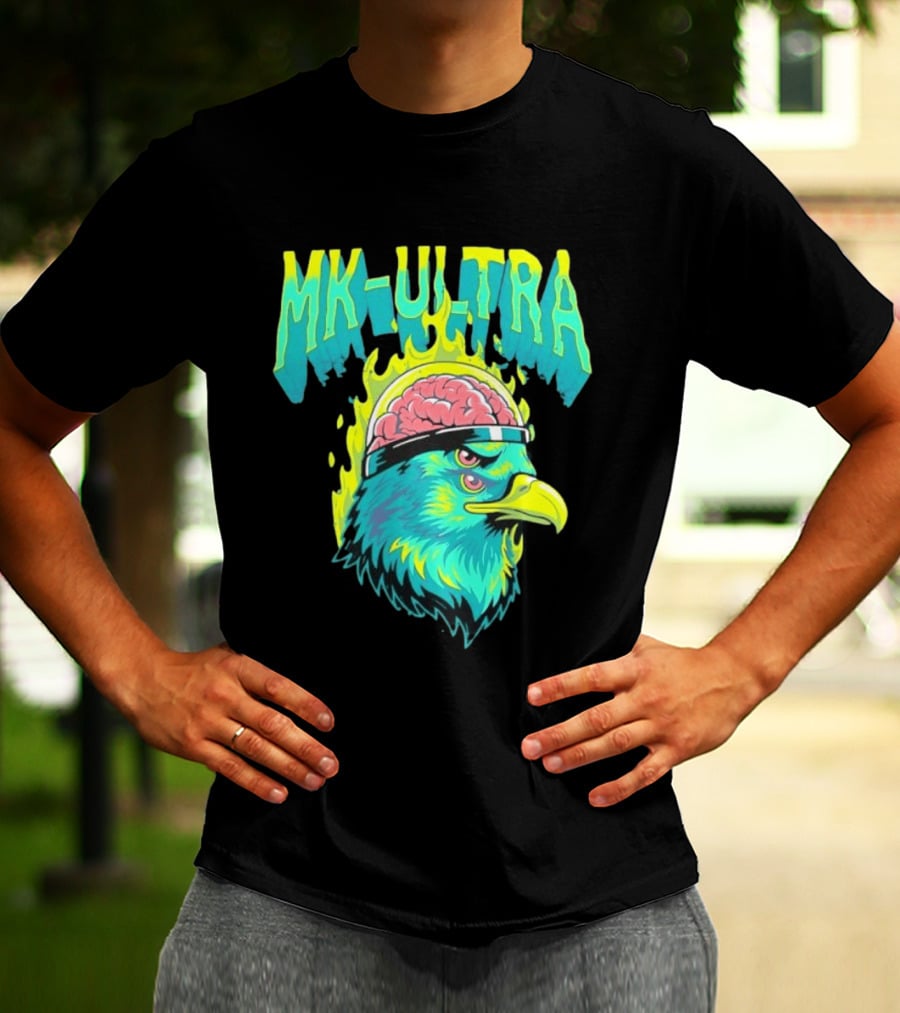 MK Ultra Eagle Brain Helmet T-Shirt