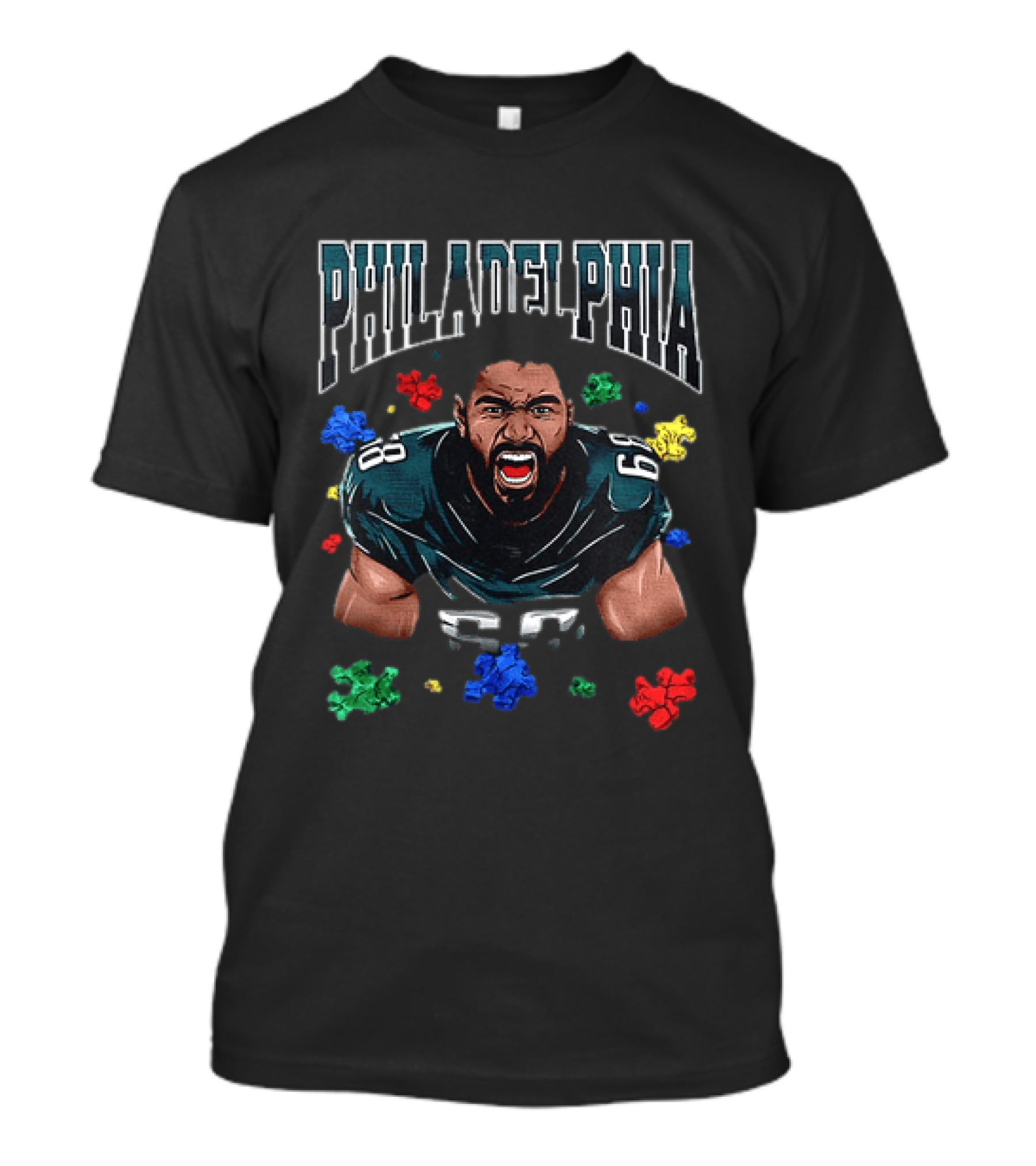 Philadelphia Football Passion Speaks Loud With Determination T-Shirt