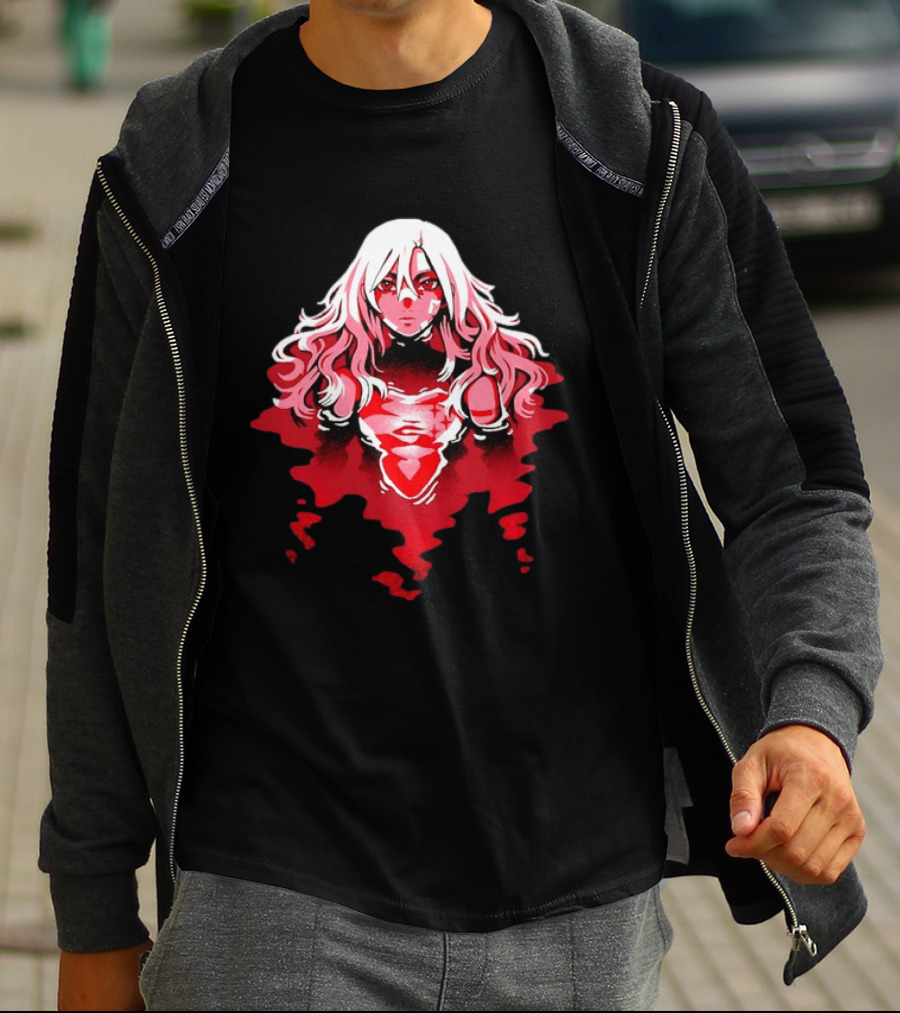 Power Makima Chainsaw Man Red Blood Anime T-Shirt