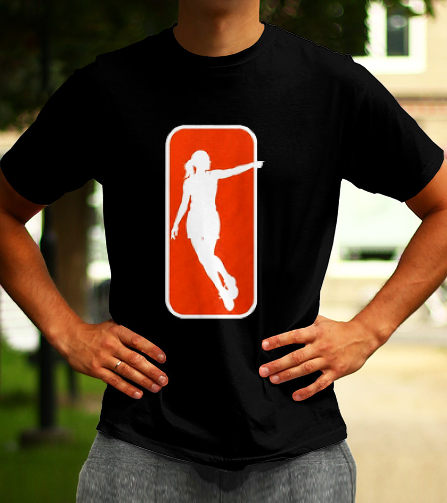 Sophie Cunningham Pointing Pose Red And White T-Shirt