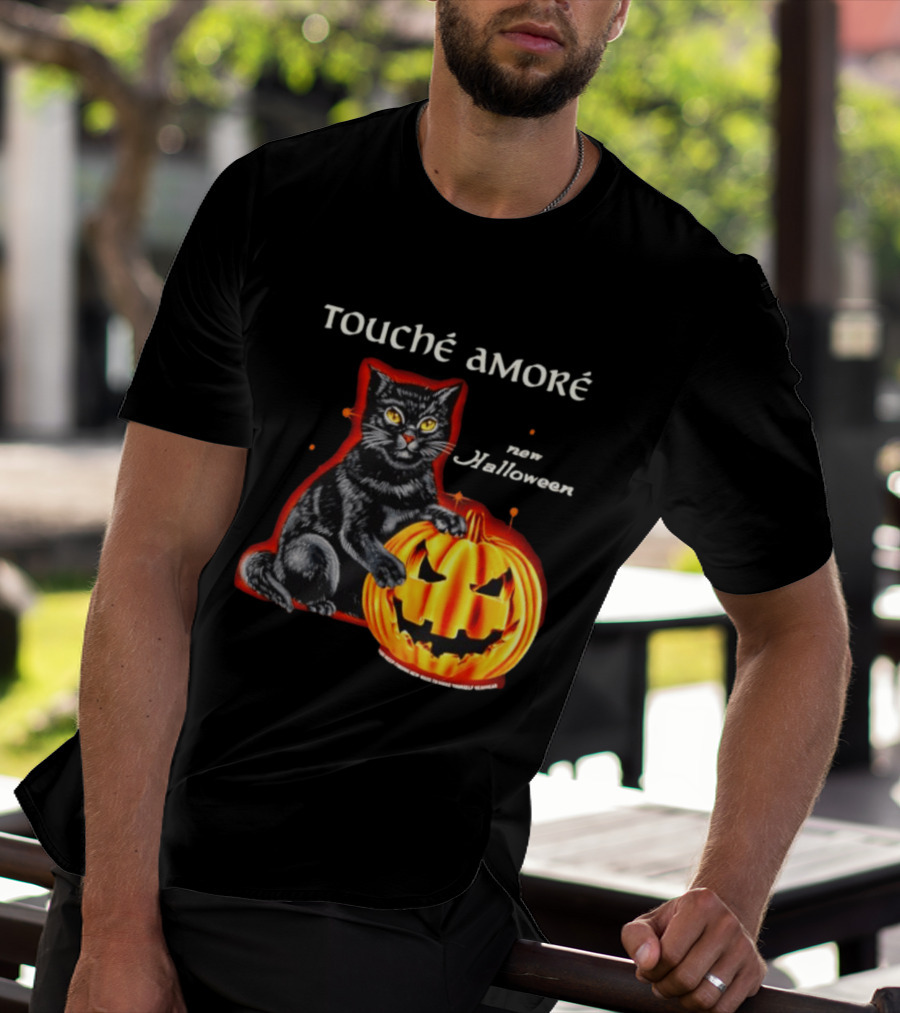 Touche Amore Black Cat Jack O Lantern New Halloween You Keep Finding New Ways T-Shirt