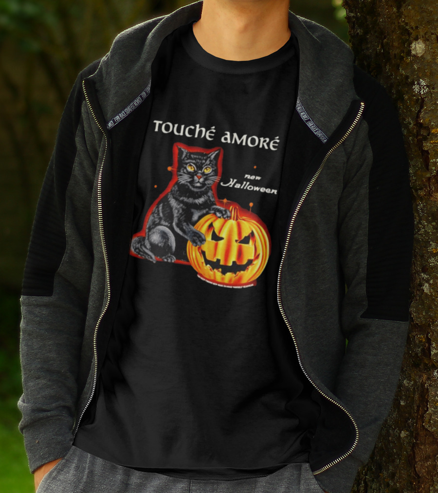 Touche Amore Black Cat Jack O Lantern New Halloween You Keep Finding New Ways T-Shirt