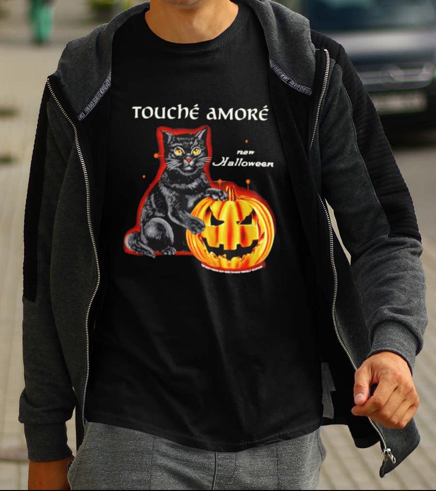 Touche Amore Black Cat Jack O Lantern New Halloween You Keep Finding New Ways T-Shirt