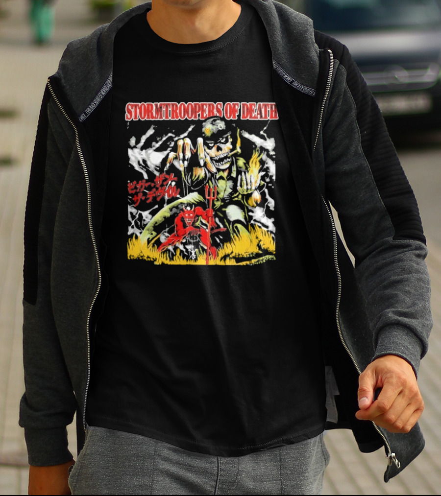 Stormtroopers Of Death Beyond Human Bleed Red Soldier T-Shirt