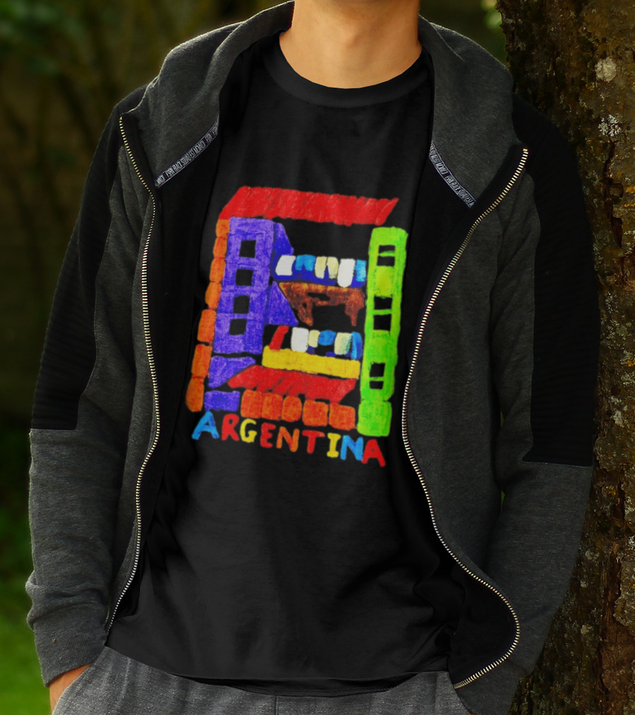 Celebrate Argentina Painted Colorful Urban Architecture T-Shirt
