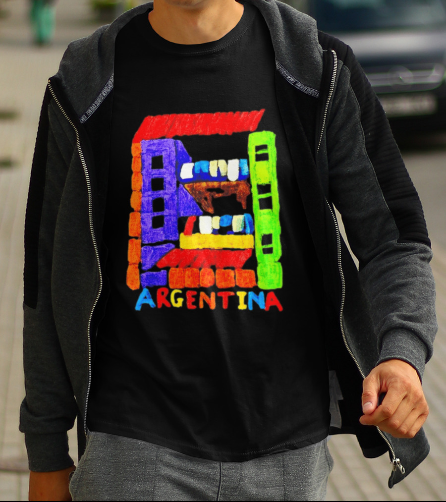 Celebrate Argentina Painted Colorful Urban Architecture T-Shirt