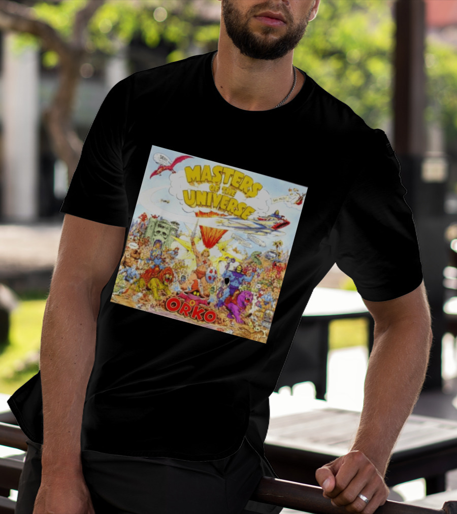 He Man Skeletal Orko Masters Of The Universe Vintage Comic Scene T-Shirt
