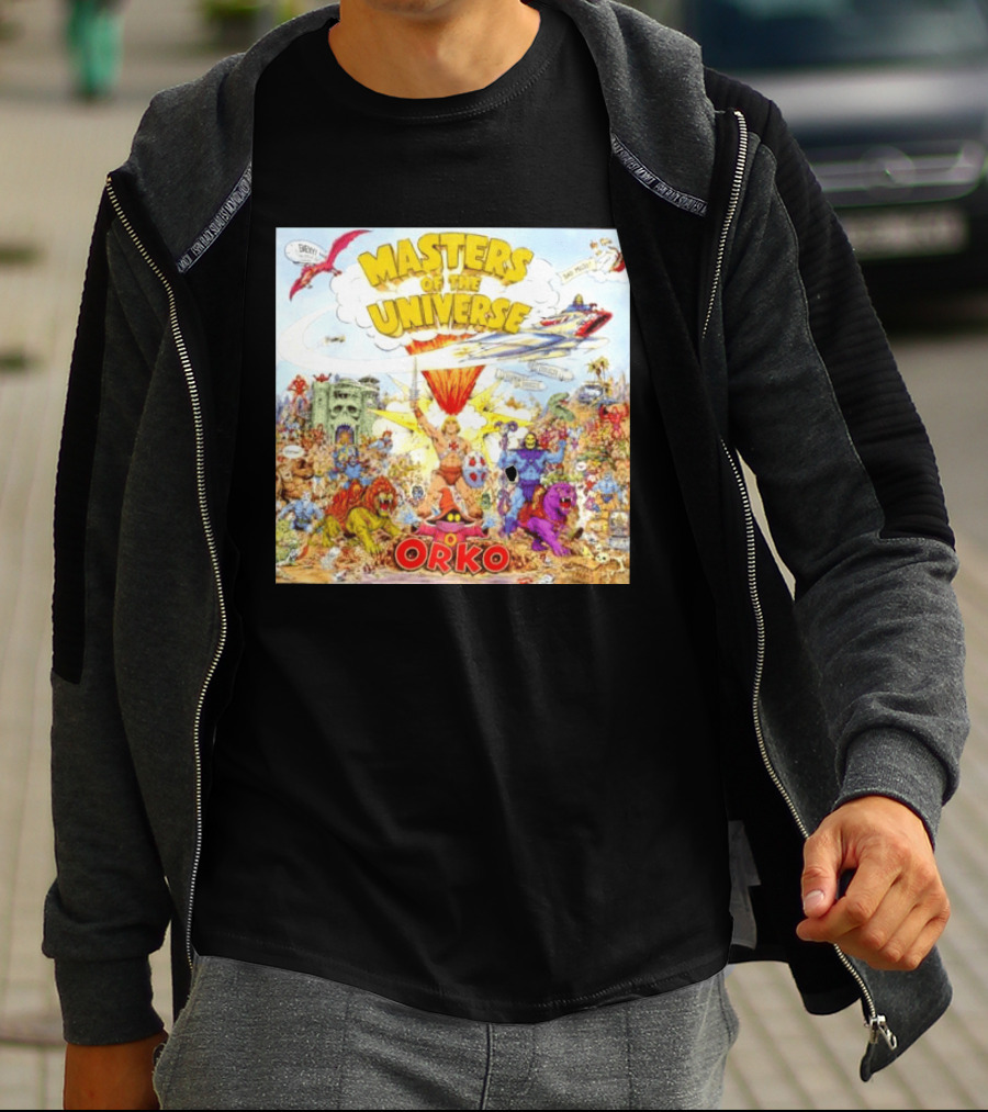 He Man Skeletal Orko Masters Of The Universe Vintage Comic Scene T-Shirt