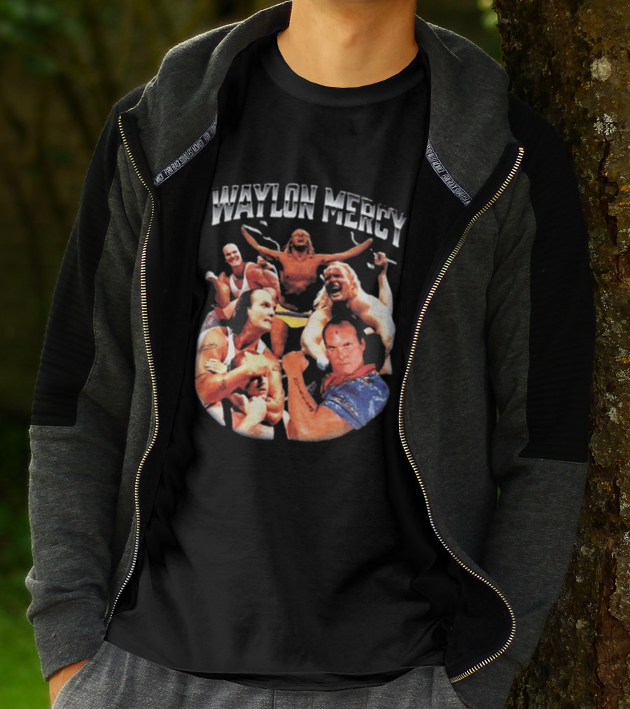 Waylon Mercy WWE Retro Wrestling Kevin Owens Collage T-Shirt