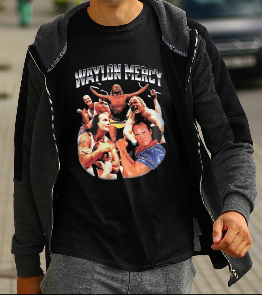 Waylon Mercy WWE Retro Wrestling Kevin Owens Collage T-Shirt