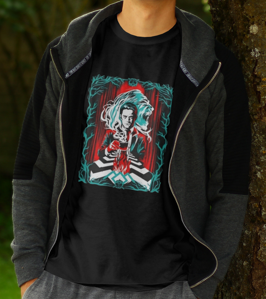 Agent Dale Cooper Bob Twin Peaks Coffee Mystery Scene T-Shirt