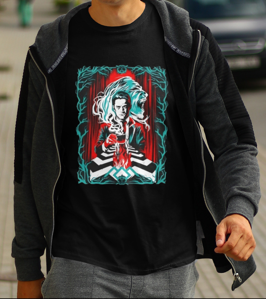 Agent Dale Cooper Bob Twin Peaks Coffee Mystery Scene T-Shirt