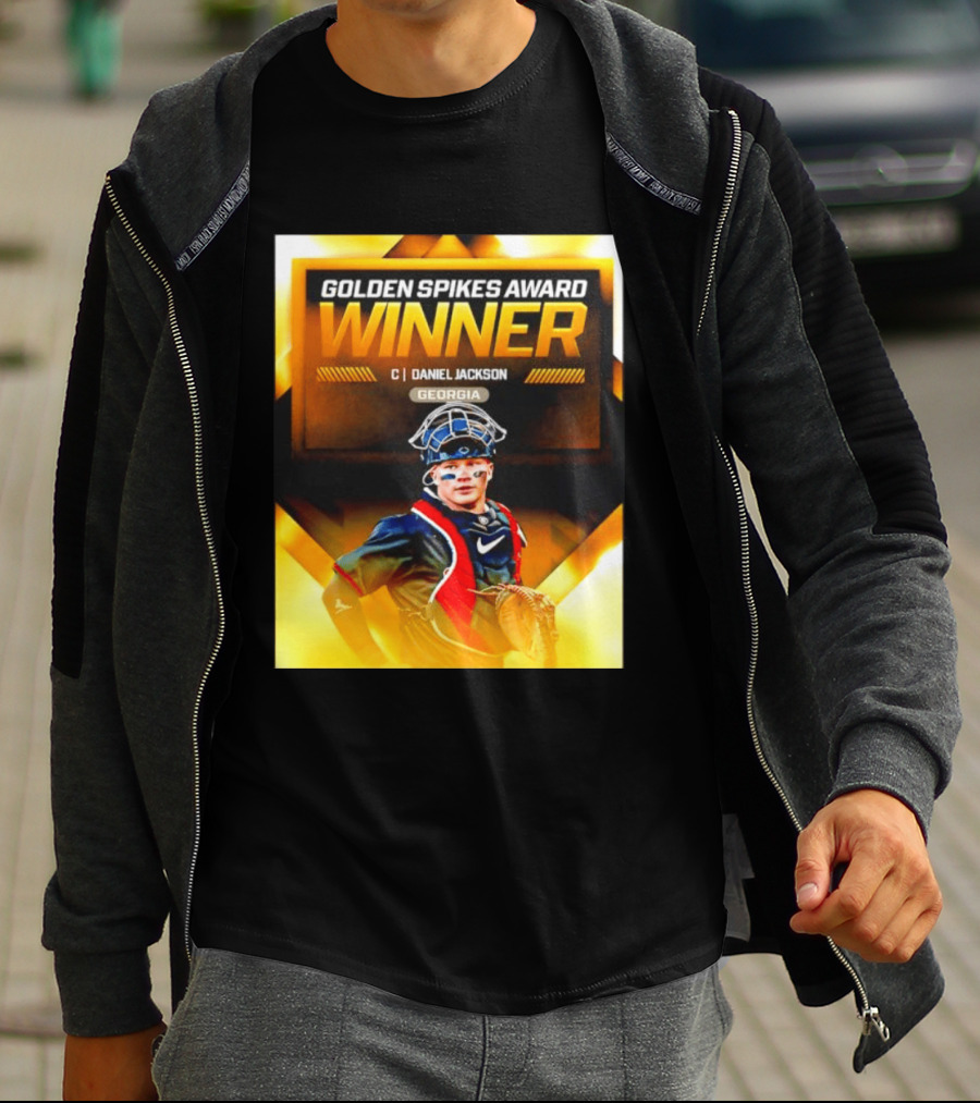 Golden Spikes Award Winner Daniel Jackson Georgia Catcher T-Shirt