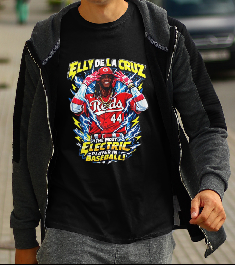 Elly De La Cruz Reds 44 The Most Electric Player In Baseball T-Shirt