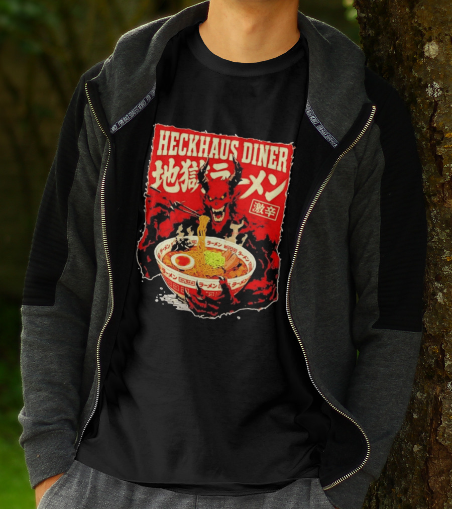 Heckhaus Diner Hell Ramen Devil Spicy Challenge T-Shirt