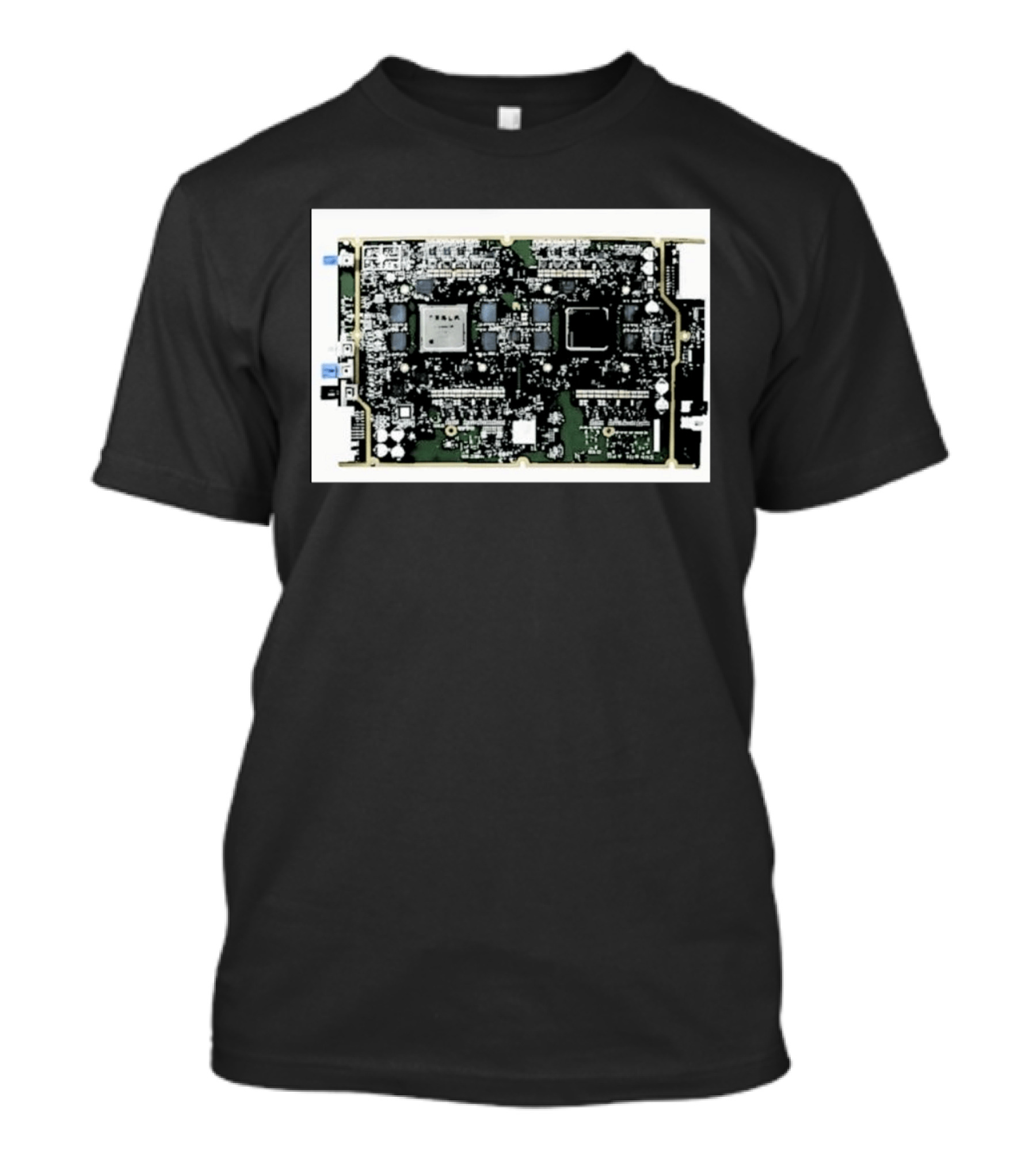 Tesla HW4 Brain Circuit Board Computer Chip Technology T-Shirt