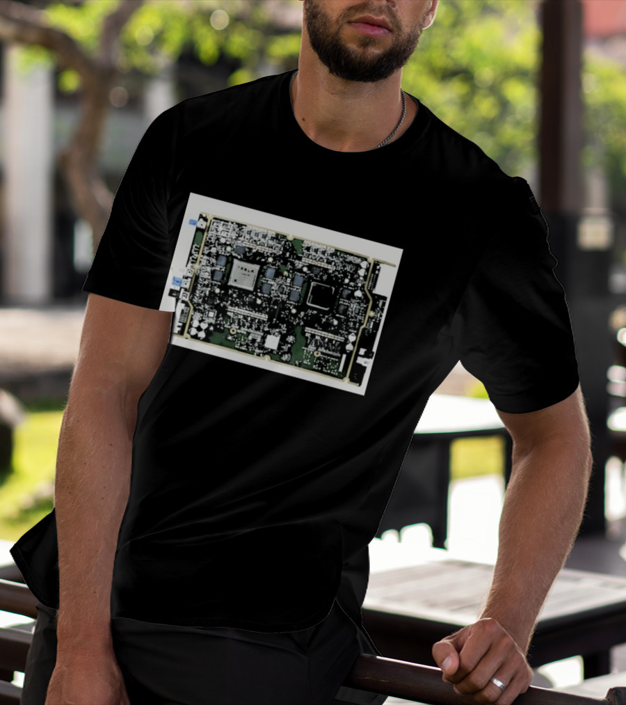Tesla HW4 Brain Circuit Board Computer Chip Technology T-Shirt