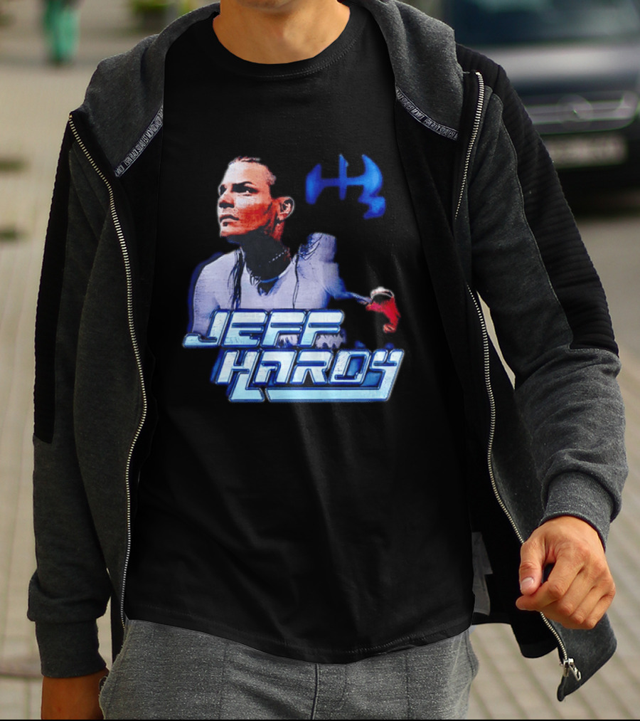 Jeff Hardy WWE Superstar Blue And Red T-Shirt