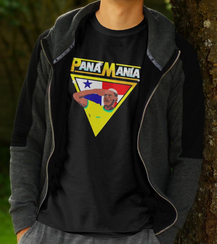 Pana Mania José Córdoba Salute Panama Flag Triangle T-Shirt